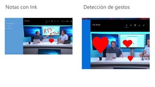 Notas con Ink Detección de gestos
 