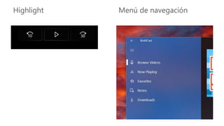 Highlight Menú de navegación
 
