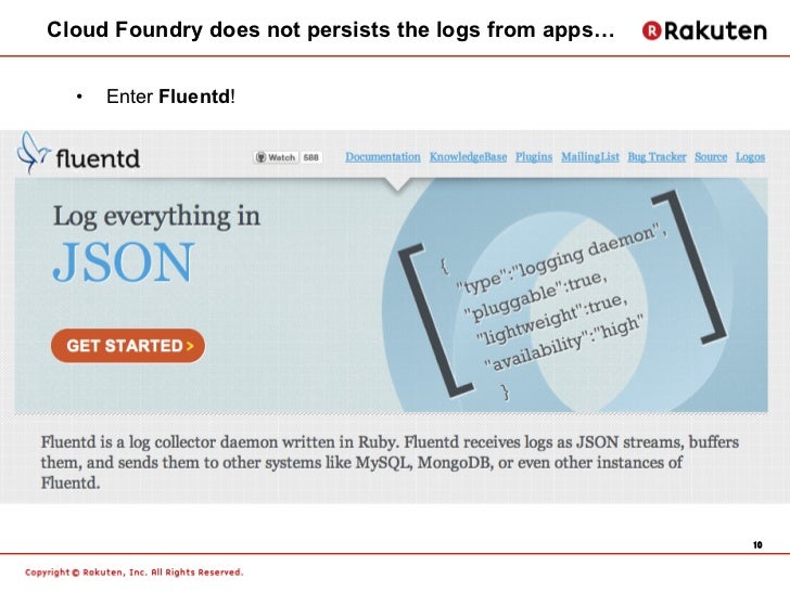 Fluentd meetup logging infrastructure in paa s