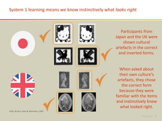 ©BrainJuicer® 9
System 1 learning means we know instinctively what looks right
Kelly, Burton, Kato & Akamatsu, 2001
Partic...