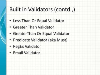 Fluent validation | PPTX