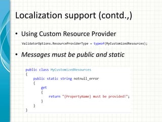 Fluent validation | PPTX