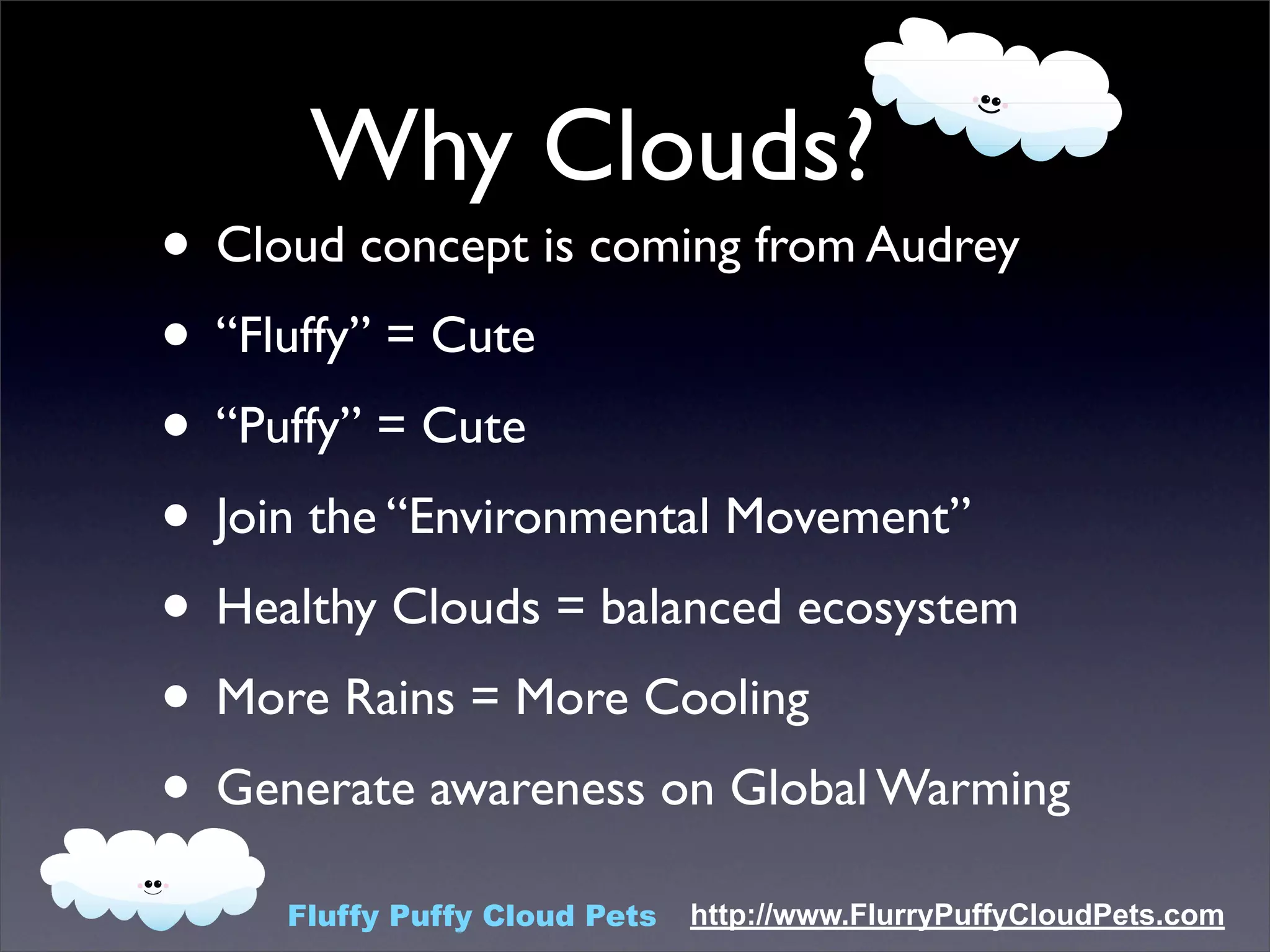 Fluffy Puffy Cloud Pets App Engine Meetup