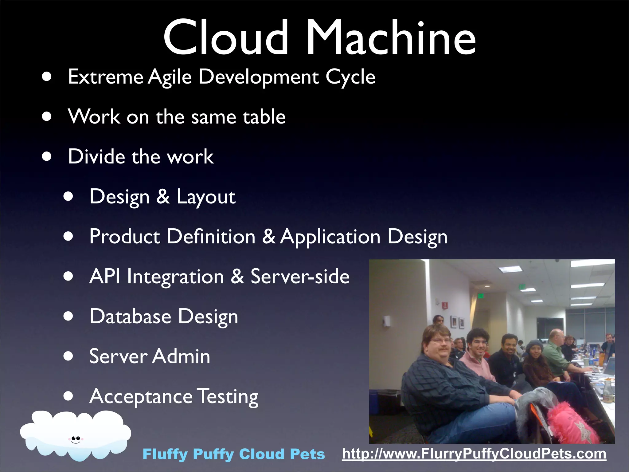 Fluffy Puffy Cloud Pets App Engine Meetup