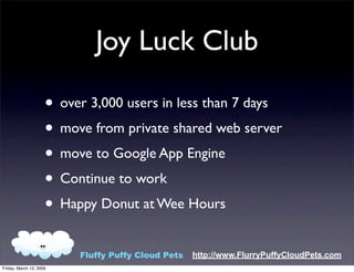 Fluffy Puffy Cloud Pets Demo