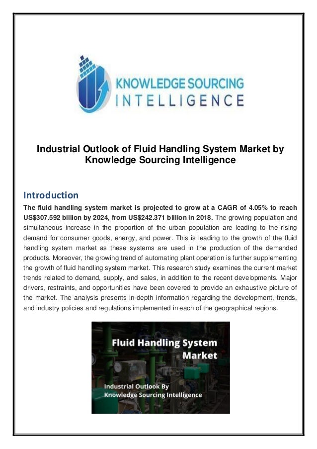 Industrial Outlook of Fluid Handling System Market