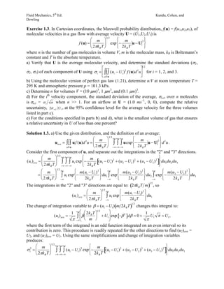 Fluid Mechanics 5th Edition Kundu Solutions Manual | PDF