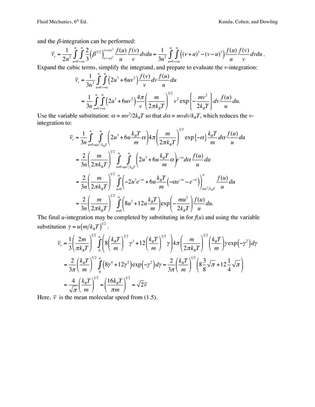 Fluid Mechanics 6th Edition Kundu Solutions Manual PDF
