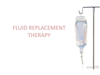 FLUID REPLACEMENT
THERAPY
 