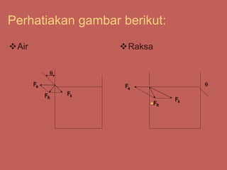 Perhatiakan gambar berikut:
Air Raksa

Fa
Fk
FR
Fa
Fk
FR

 