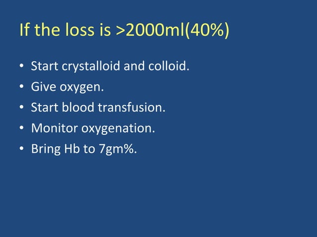 Fluid and blood resuscitation in abdominal trauma | PPT | First Aid ...