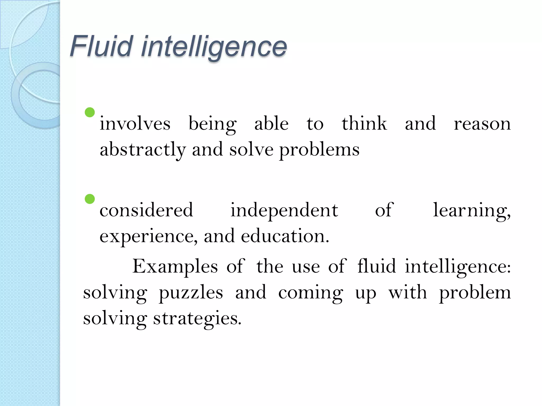 Fluid Intelligence Vs. Crystallized: Which One Matters More? - iwlcfda