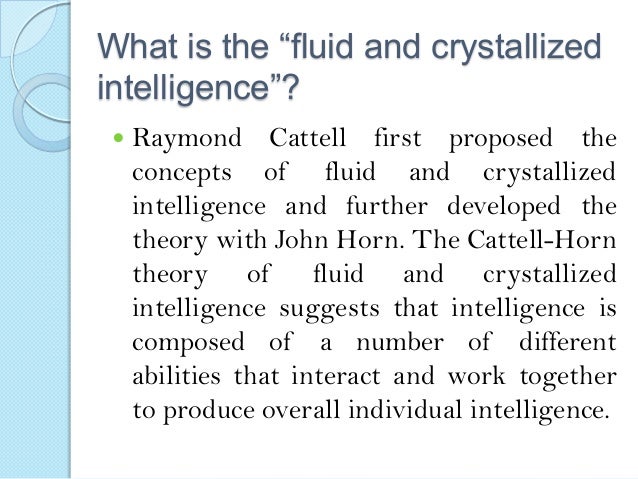 Raymond cattell theory