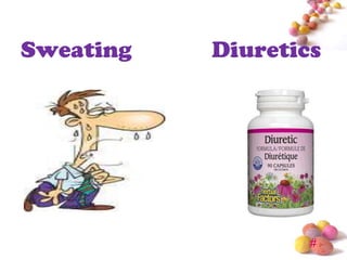 Sweating   Diuretics




                   #
 