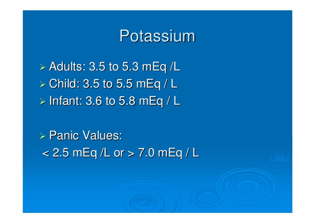 Fluids and Electrolytes in Infants and Children