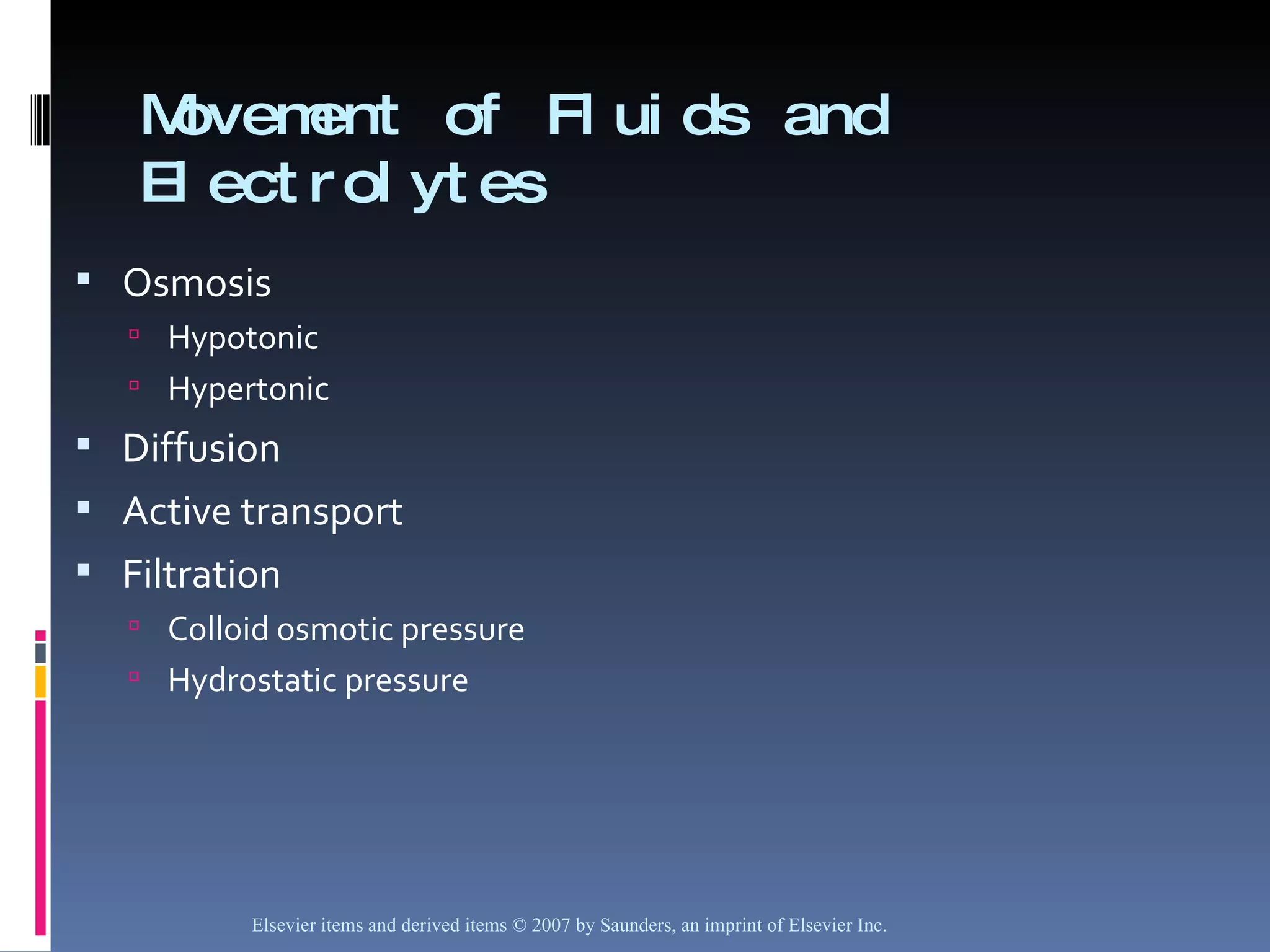 Fluid And Electrolyte Balance Chapter 026 | PPT