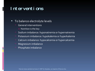 Fluid And Electrolyte Balance Chapter 026 | PPT