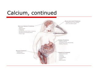 Calcium, continued
 