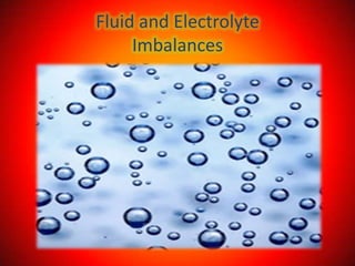Fluid and Electrolyte
     Imbalances
 