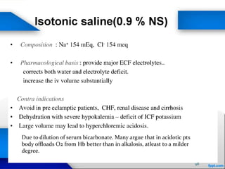 Due to dilution of serum bicarbonate. Many argue that in acidotic pts
body offloads O2 from Hb better than in alkalosis, atleast to a milder
degree.
98
 