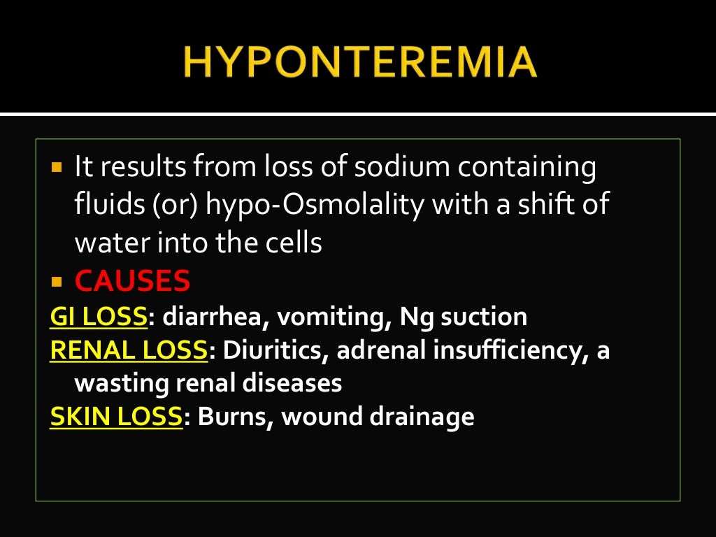 Fluid and electrolyte imbalance