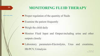 Fluid and electrolyte therapy | PPTX