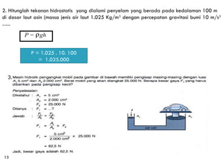 Fluida Statis Materi Fisika Kelas 11 MIPA | PPTX