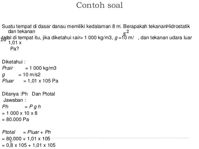 Contoh Soal Tekanan Gauge Studi Indonesia