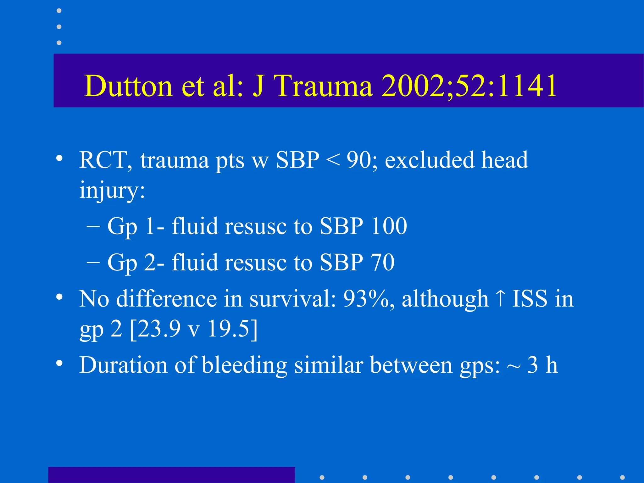 fluid and Blood Trauma .ppt in anaesthesia | PPT