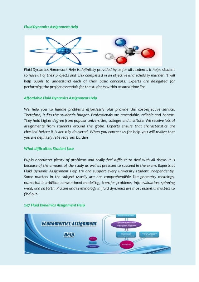 Fluid mechanics homework help