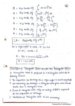 Unit III : Fluid dynamics notes | PDF