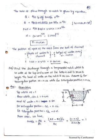 Unit III : Fluid dynamics notes | PDF