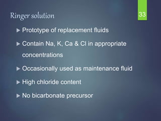 Preparing Ringer Solution Fluid & electrolyte therapy | PPTX