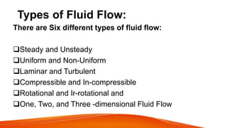 Types of Fluid flow | PPTX