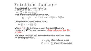 Fluid Flow inside and outside of the pipe | PPTX