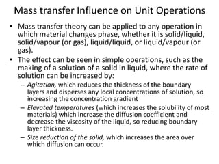 Fluid flow and mass transfer | PPTX