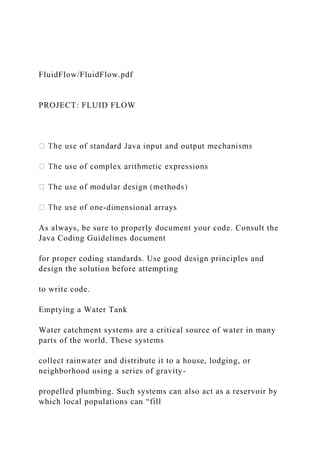 FluidFlowFluidFlow.pdfPROJECT FLUID FLOW The u.docx