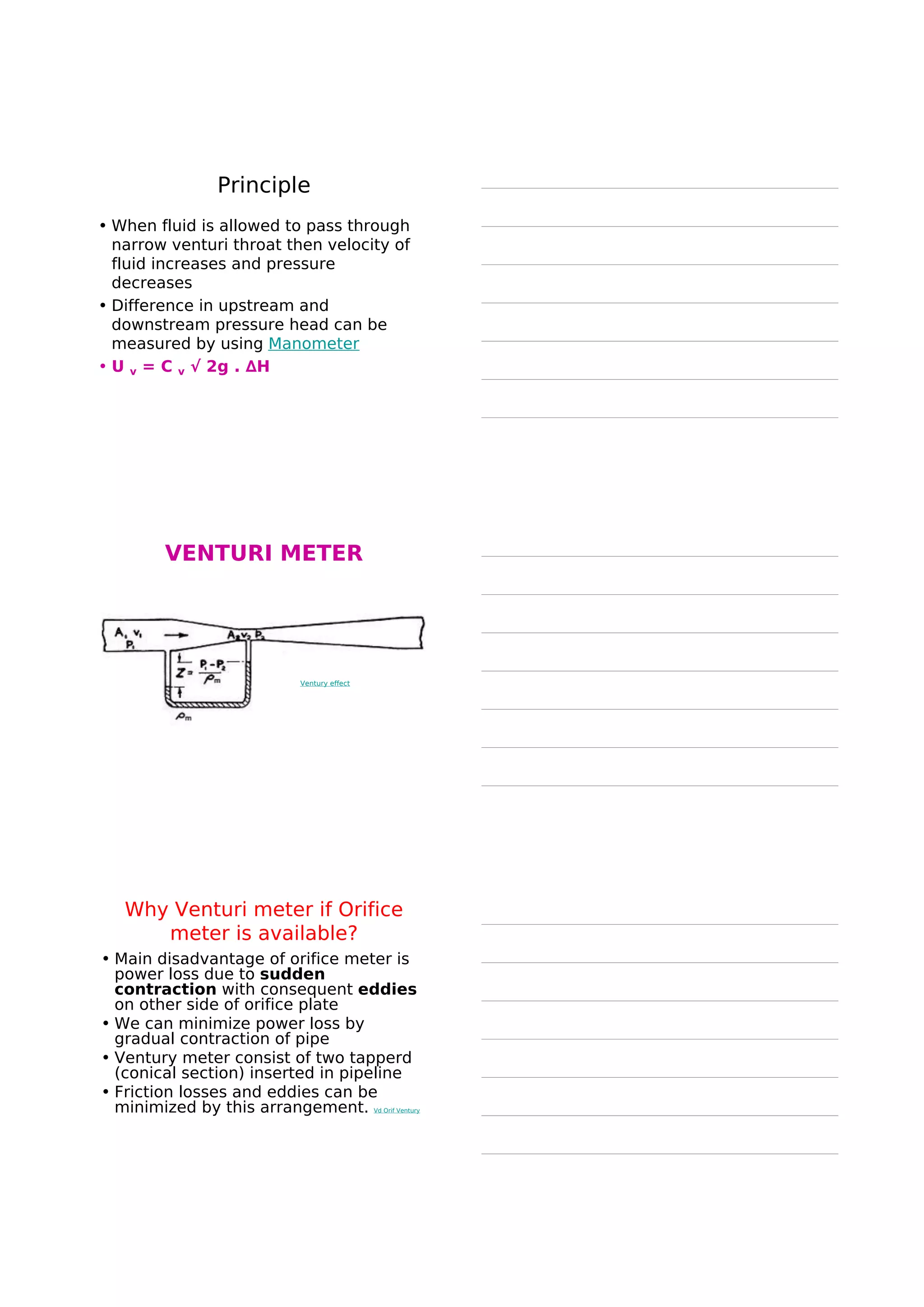 Importance
Identification of type of flow is important in
ü Manufacture of dosage forms
ü Handling of drugs for administration
The flow of fluid through a pipe can be
viscous or turbulent and it can be
determined by Reynolds number
Reynolds number have no unit
 