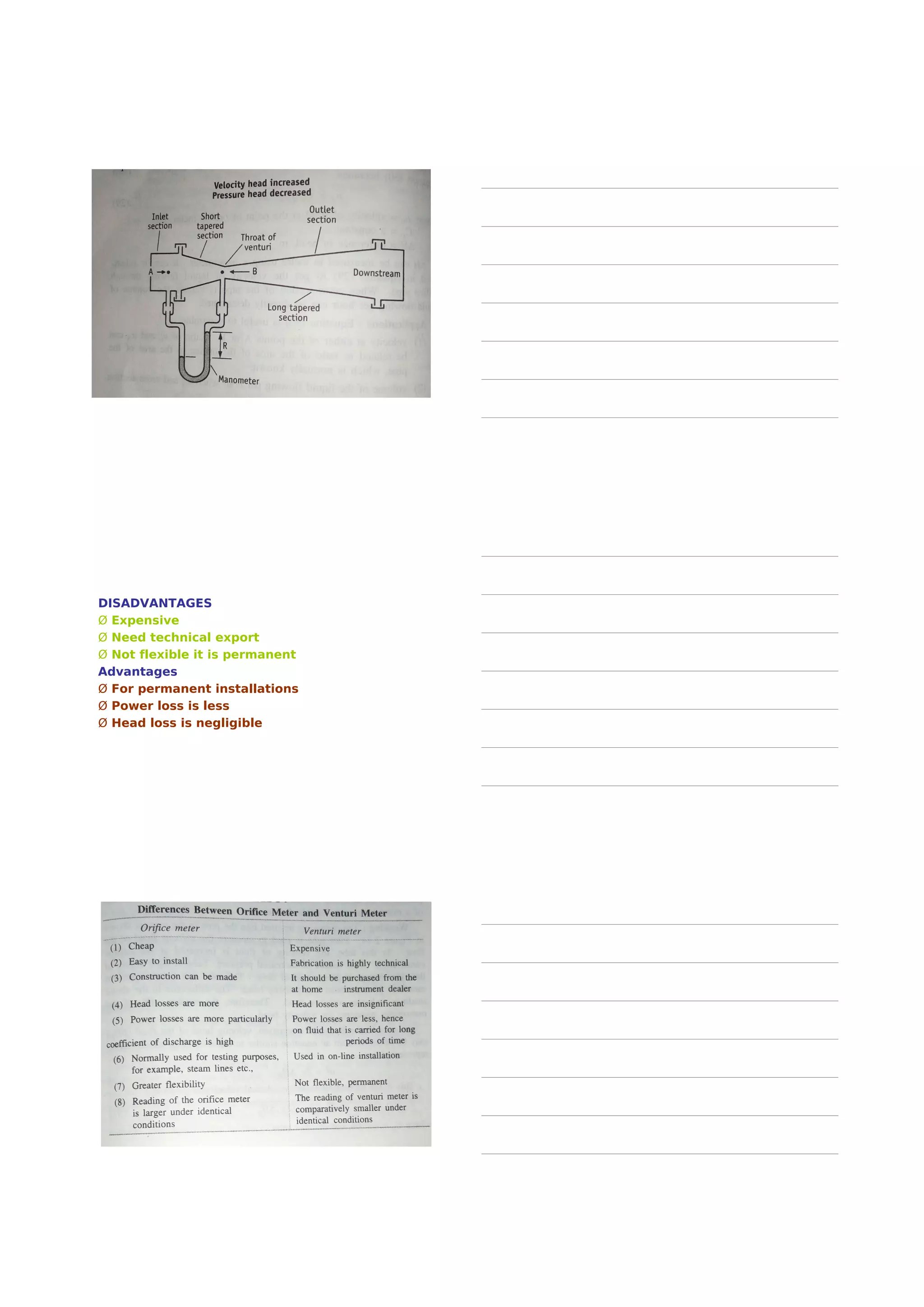 Reynolds Experiment
Glass tube is connected to reservoir of water,
rate of flow of water is adjusted by a valve,
A reservoir of colored solution is connected
to one end of the glass tube with help of
nozzle.
Colored solution is introduced into the
nozzle as fine stream through jet tube.
 