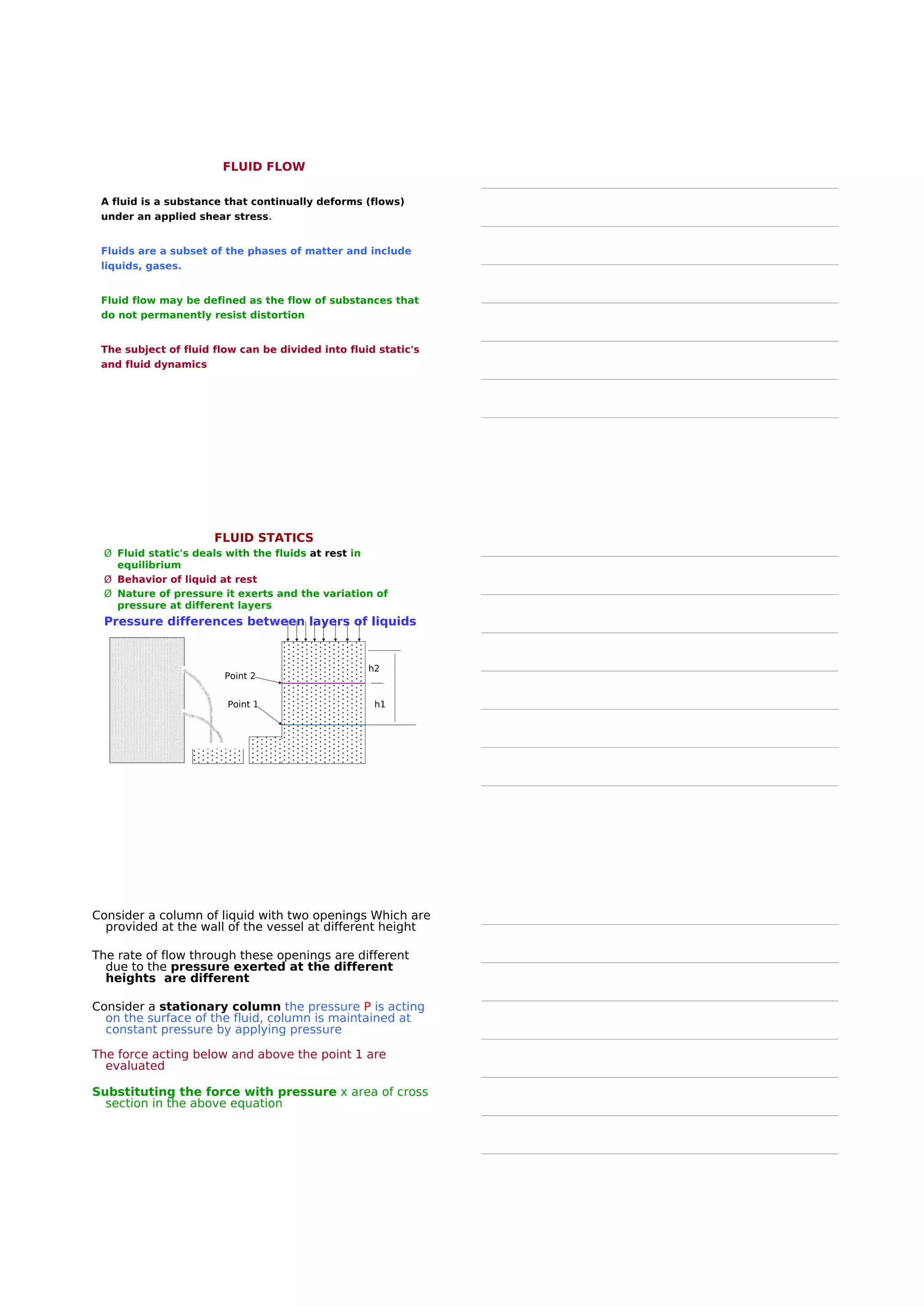 THE PROPERTIES OF FLUIDS
u VISCOSITY
u SURFACE TENSION
u COMPRESSIBILITY
 