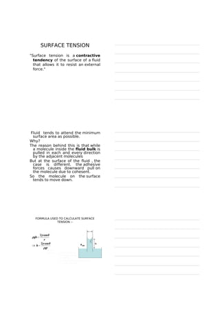 Content
• Fluid properties
• Reynolds experiment
• Manometer
• Orificemeter
• Venturimeter
• Pitot tube
• Rotameter
• Current flow meter
 