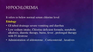 Fluid Electrolyte Imbalance - Acid Base Balance