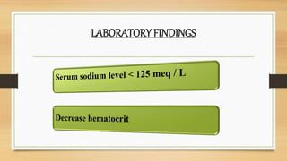 LABORATORY FINDINGS
 
