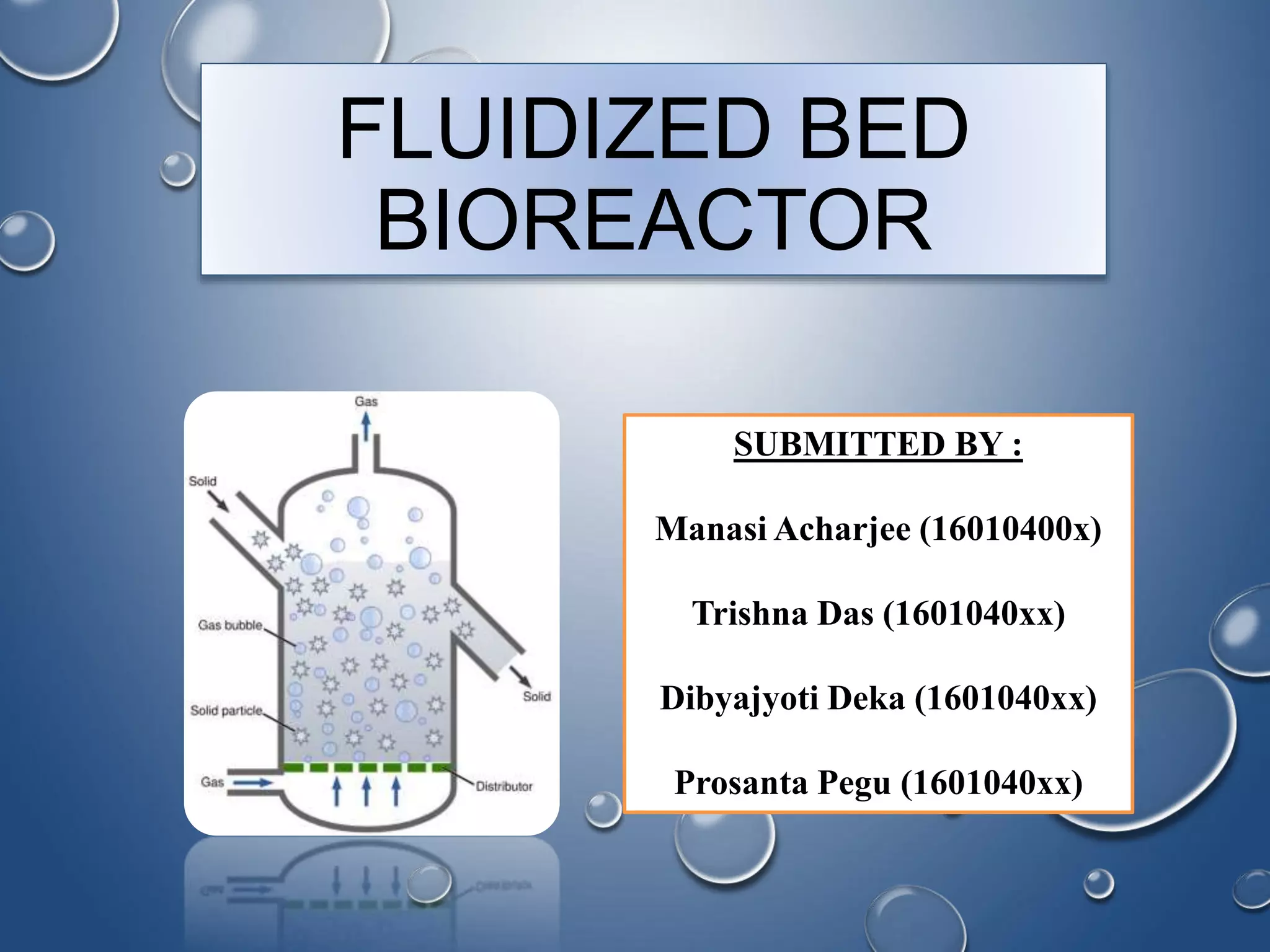 Fluidised Bed Bioreactor PPT