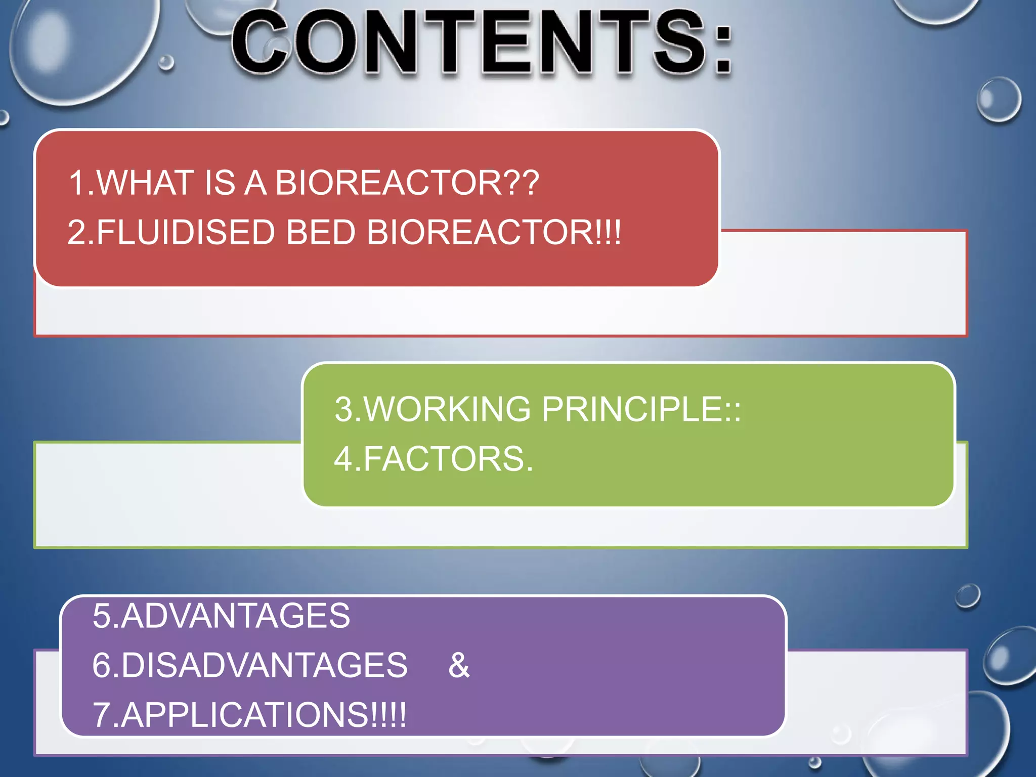Fluidised Bed Bioreactor PPT