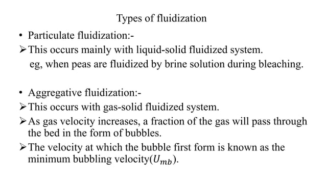 Fluidization | PPTX