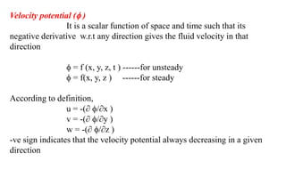 Fluid kinematics | PPTX