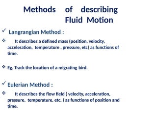 fluid kinematicspresentation by pritika prajapati | PPTX