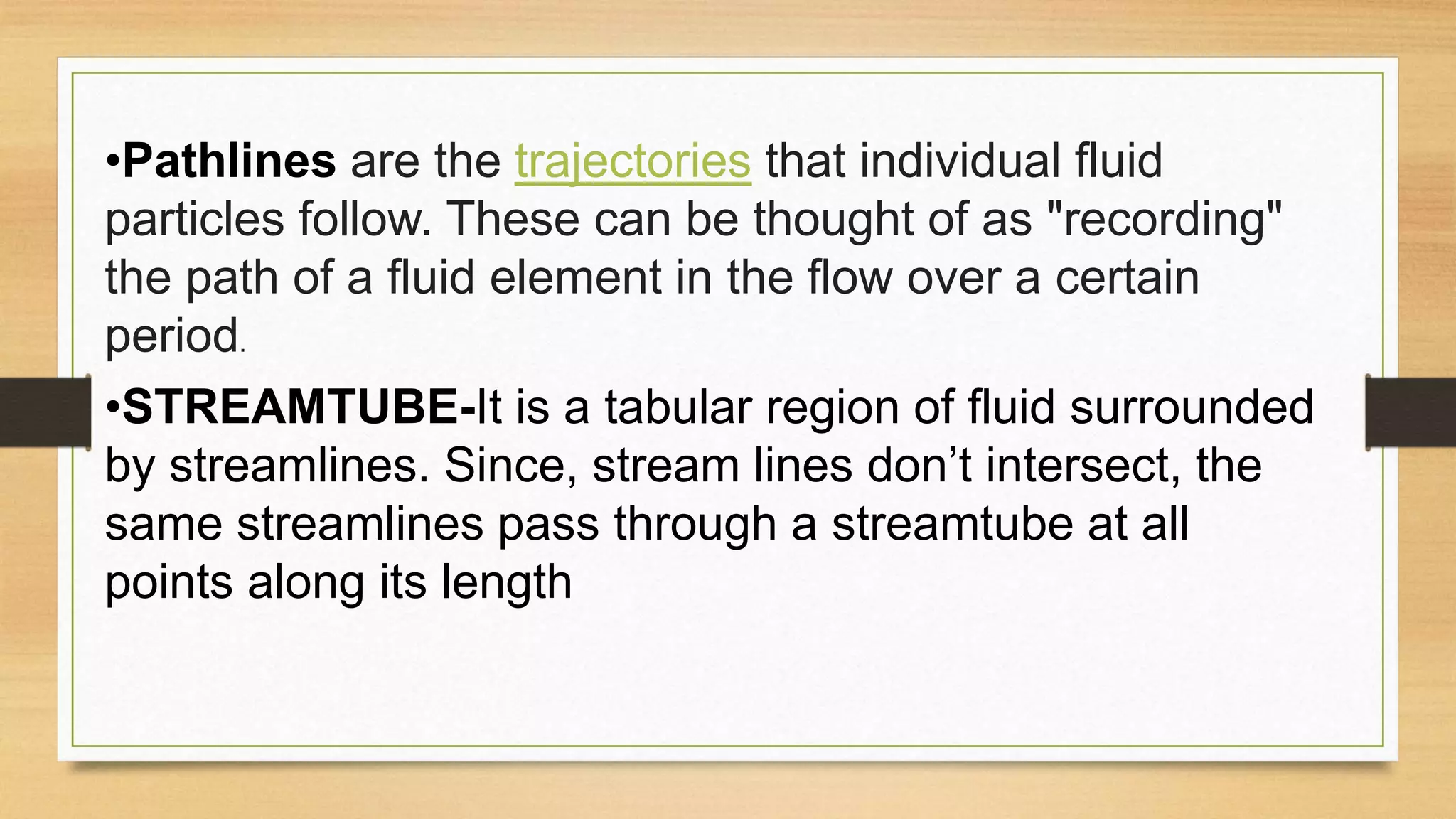 Fluid kinematics and dynamics | PPTX