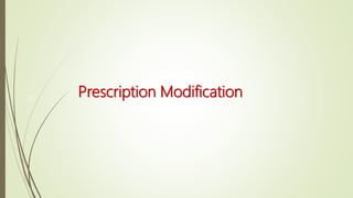 Prescription Modification36
 